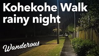 Its raining as we take a night time walk down Kohekohe Road 4K [upl. by Tigram]