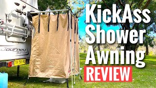 KickAss Shower Tent Camp Set Up on Caravan Jayco Journey 15486 Review [upl. by Ahsats359]