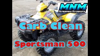 Polaris Sportsman 500 Carb Rebuild  Complete Carburetor Clean [upl. by Alithia]