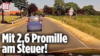 AutoHeld stoppt SuffFahrer  Dashcam filmt alles [upl. by Dever550]