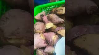 Saging kamote among pagkaun shortvideo viralshort asmr [upl. by Adnyc621]