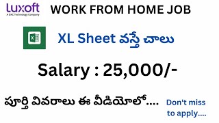 work from home jobs 2024ms excel jobsonline jobs at home in telugulatest jobsVBCreate20 [upl. by Eiramik494]