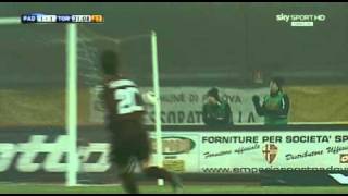 Padova  Torino 11  Bellissimo gol di ROLANDO BIANCHI  real audio [upl. by Zink]