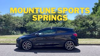 Fiesta ST lowered on  Mountune Sports Springs [upl. by Dnomse855]