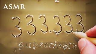 ASMR Digit 3 Wax Carving in 33 Ways  333333 Sub Special [upl. by Nelaf]