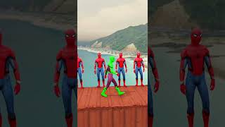 GTA 5 Spiderman Ragdolls  Jumps  Fails ep32 shorts [upl. by Rosenblum]