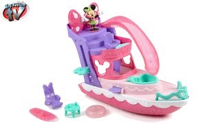 DISNEY JUNIOR MINNIE MOUSE Polka Dot Yacht Playset DISNEY TOYS Review FisherPrice [upl. by Ondine428]