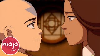 Top 10 Katara amp Aang Moments on Avatar The Last Airbender [upl. by Hsreh]