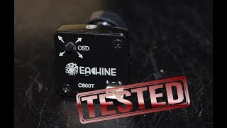 Eachine C800T 800TVL FPV Cam  Test [upl. by Annauqahs]