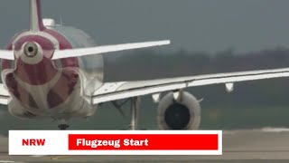 Flugzeug Start und Flugzeug Landung auf International Airport Düsseldorf [upl. by Naples]