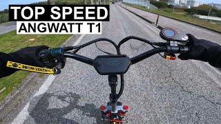 ANGWATT T1  GPS SPEED TEST AND ACCELERATION [upl. by Nnaecarg]