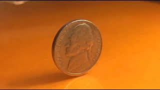 Coin Flip Lands on SideEdge  NICKEL FLIP [upl. by Aihcats]