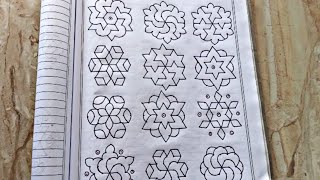 7×4 புள்ளி கோலங்கள் Easy dot kolam designs for beginners Easy rangoli Easy Dot kolam muggulu [upl. by Victorine424]