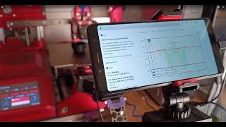 Telefon ovládá 3D tiskárnu octoprint v mobilu [upl. by Audie]