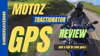 Motoz Tractionator GPS  First Ride Impression on BMW 1250 GSA  With a Fall [upl. by Bogey]