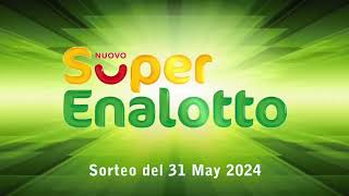 Resultado del Super Enalotto de Italia resultado del 31 de mayo del 2024 [upl. by Innos]