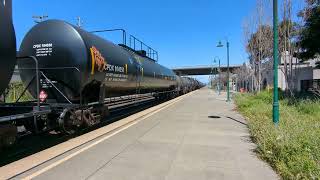 Union Pacific 9915 SD59MX pulling Tanker Train at Berkeley Station unionpacific [upl. by Seth580]