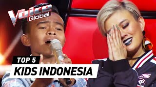 BEST Blind Auditions of The Voice Kids Indonesia S3 [upl. by Silrac]