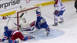 Lundqvist makes a twirling blocker save [upl. by Stalk]