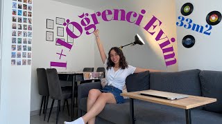 ÖĞRENCİ EVİM 🏡🌸  33m2 11 EV TURU  bol kahkahalı bol faydalı bir video [upl. by Ednihek129]