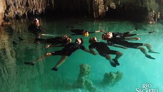 Rio Secreto tour in Playa del Carmen Riviera Maya Mexico [upl. by Ripleigh]