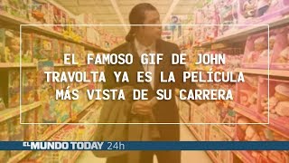 John Travolta y su famoso gif ya es la película más vista de su carrera  El Mundo Today 24H [upl. by Castara]