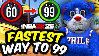 This Is The Fastest Way To Get 99 Overall on NBA 2K25 [upl. by Yesiad332]