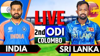 India vs Sri Lanka 2nd ODI  Live Cricket Match Today  IND vs SL Live Match Today  India Batting [upl. by Elvyn]