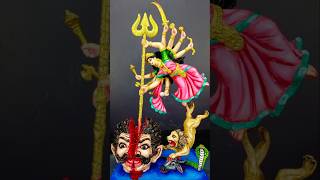 Unique Clay Durga Idol Making and Painting  Complete Processdurgaidol durgapratima art diy [upl. by Natalina]