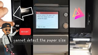 CANON ImagePROGRAF TM300 quotcannot detect the paper size move the release lever and reload the paperquot [upl. by Sices]