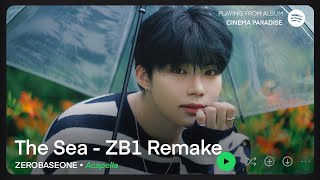 ZEROBASEONE — The Sea  ZB1 Remake Clean AcapellaVocals Only [upl. by Agripina]