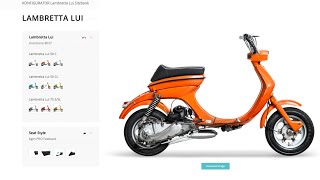 Lambretta Lui Sitzbank Konfigurator Sitz für Lambretta Lui testen [upl. by Deyas949]