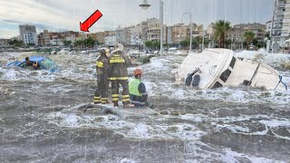 5 Minutes ago Chaos in Italy Half of Sicily was swept into the sea by floods [upl. by Biddie]