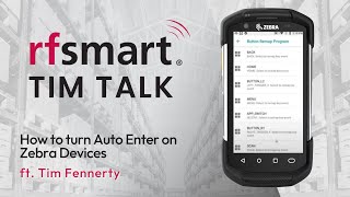 How to Turn on Auto Enter on Zebra Mobile Device [upl. by Romeon]