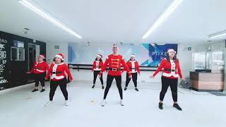 FELIZ NAVIDAD  THALIA  ZUMBA  BAILE ACTIVO  COREOGRAFIA  JOHN AGUILERA [upl. by Emilie]