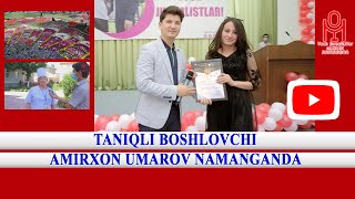 TANIQLI BOSHLOVCHI AMIRXON UMAROV NAMANGANDAGI YOSH JURNALISTLAR UCHUN SEMINAR TRENING OTIB BERDI [upl. by Alabaster]