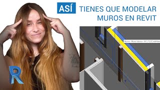 QUÉ TENER EN CUENTA al modelar MUROS EN REVIT [upl. by Narut]