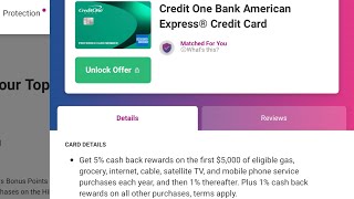 New Credit One American Express Credit Card Overview [upl. by Aiekan541]