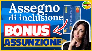 ASSUNZIONE PERCETTORE ASSEGNO DI INCLUSIONE E SFL TUTTE LE AGEVOLAZIONI [upl. by Verena]