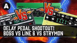 Strymon Volante vs Boss RE202 vs Line 6 DL4 MkII  Delay Pedal Shootout [upl. by Cruce207]