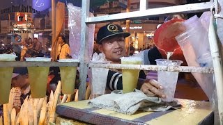 Street food in VietNam  Sugarcane Juice  Nuoc Mia Cho Ben Thanh [upl. by Oiramat15]