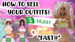 SELL OUTFITS 10X FASTER ON ADOPT ME WITH THESE TIPS🐯⭐️adoptmeroblox preppyadoptme preppyroblox [upl. by Pytlik765]