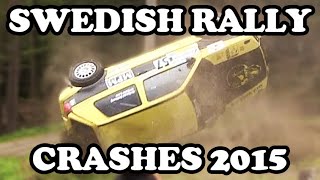 Swedish Rally Crash Compilation 2015 [upl. by Nhojleahcim]