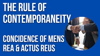 CONCIDENCES OF MENS REA  ACTUS REUS  THABOMALI V R [upl. by Hgeilyak874]