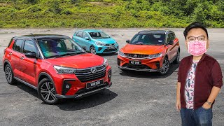 Perodua Ativa vs Myvi vs Proton X50  we compare the size legroom build quality maintenance cost [upl. by Refotsirk]