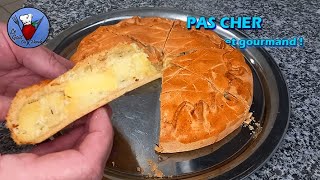 Tourte de pommes de terre  la recette facile et économique [upl. by Leiram]