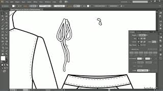 Illustrator Tutorial  Fashion Design Creating symbols for drawstrings and lacing [upl. by Grados]