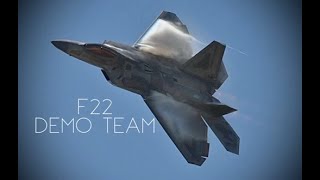 F22 Demo Team Wings Over Wayne 2023 Seymour Johnson AFB Separate Ways  Journey [upl. by Palermo]