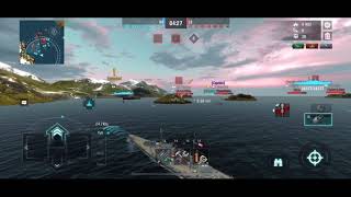 World of Warships Blitz Derfflinger gameplay [upl. by Ahsemit]