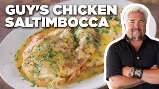 Guy Fieris Chicken Saltimbocca  Food Network [upl. by Suivat]